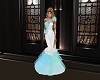 Teal Wedding Gown.