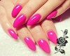 (R) Pink fluo nails