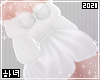 Puffy dress | White