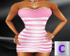 Fun Pink Striped Dress