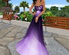 -Aqua- Purple Gown