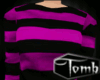 Striped Sweater-Purple