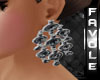 IF! Black style earrings