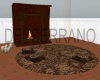 Fireplace w/ Animted Rug
