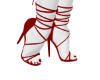 *B* red wrapped heels