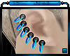 [Xu] Gauge Earrings Blu