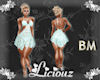 :L:LaceDress PTeal BM/XL