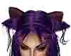 fluff cat ears purple