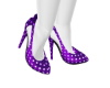 Purple Polkadot Heels