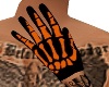 Skeleton Gloves Orange