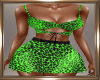 Hot Green Leopard Dress