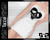-T- Sexy Skull Dress Wht