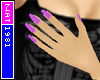 (Nat) Light Purple Nails