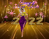 Happy New Year 2022 Gold