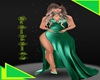 LV/MintGreen Silk Gown