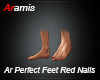 Ar Perfect Feet Red Nail