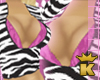 {K} Zebra Sexy Top