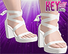 K- Platy White Heels