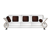 White Leather Couch/Lg