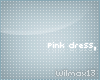 V~| Pink dress,blnd hair