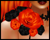 Orange/Black Flowers Ac