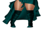Dark Teal Audrey Boots