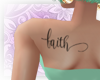 # Faith Shoulder Tattoo