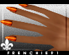f. MetalliK Orange-Nails