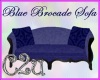 C2u Blue Brocade Sofa
