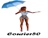 C50 Blue Umbrella w pose