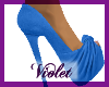 ( V) blue heels