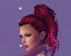 Short Ponytail Red Wine