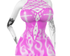 Pink Goth Flame Dress