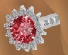 Pink Ruby/silver wedding