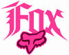 fox racing pink sticker