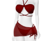 Deep Red Beach Bikini