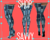 ~SAVVY~PATCH JEAN BOOTS