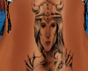 warrior chest tattoo(F)