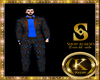 Leopard Blue full Suit