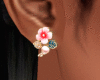 Pink Rose Earring