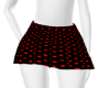 Red Dotted Pleat Skirt