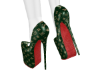 LV Green/Tan Stilettos