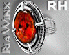 Garnet Silver RH Ring