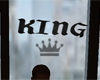 King, animated headsign