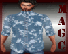 West flowers denim shirt