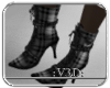 :V3D: Black Plaid Heels