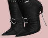 E* Black Chain Heels