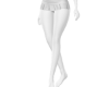 xo pleated mini white