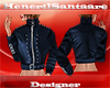 HS-Navy Leather Jacket