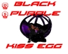 Black purple kiss egg